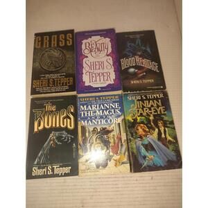 Sheri S. Tepper 6-Book Sci-Fi Fantasy Lot – Grass, Beauty, Blood Heritage